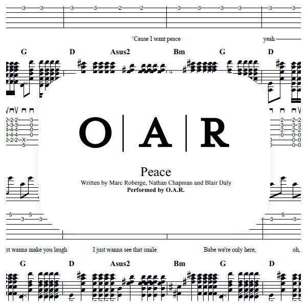 Peace Sheet Music (Guitar)