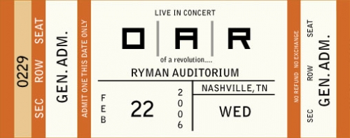 02/22/06 Ryman Auditorium