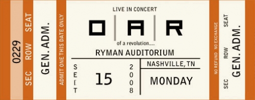 09/15/08 Ryman Auditorium